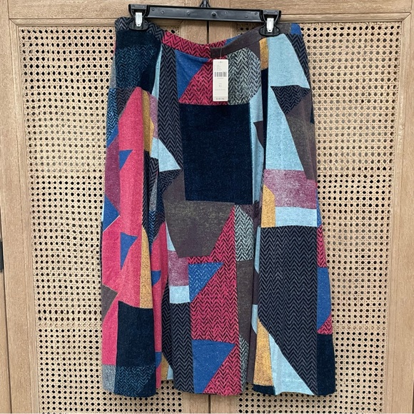 Maeve Anthropologie Cubist Knit Geometric Lined Midi
Skirt Retro Colors : Sz XL - Picture 7 of 15